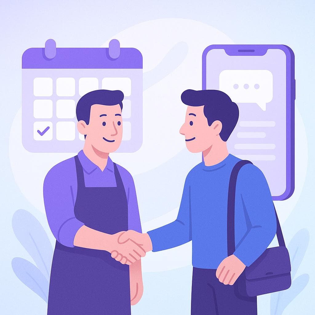 How BizBooker Works Illustration