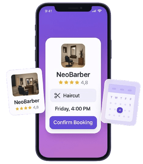 BizBooker App Mockup